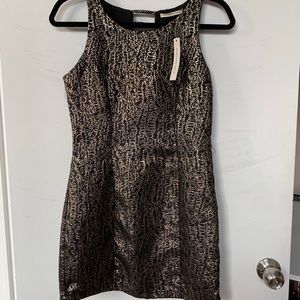 Beautiful black and metallic gold party dress